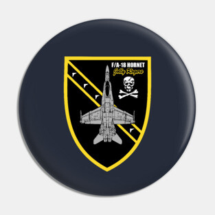 F/A-18 Hornet Jolly Rogers Pin