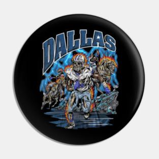 Dallas Football Skeleton Pin