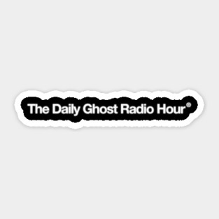 The Daily Ghost Radio Hour - Glowing logo T-Shirt Sticker