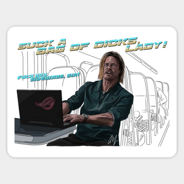 Bullet Train: Suck a Bag Magnet by 51Deesigns