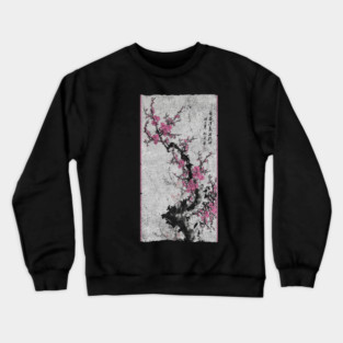 Vintage Japanese Culture Retro Art Print Cherry Blossom Gift Crewneck Sweatshirt