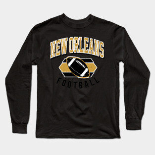 New Orleans Vintage Football Long Sleeve T-Shirt