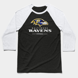 Baltimore Ravens Franchise Team Lockup Football Art Baseball T-Shirt