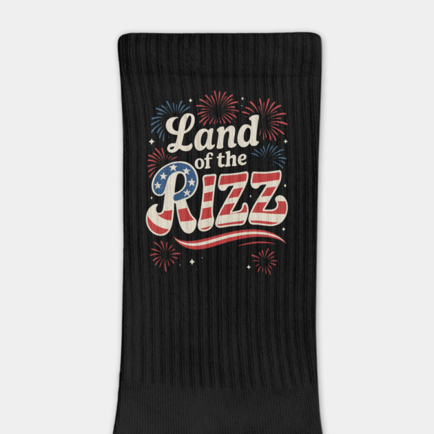 Land of the Rizz Funny 4th of July American Flag by ArtistTee ⭐⭐⭐⭐⭐