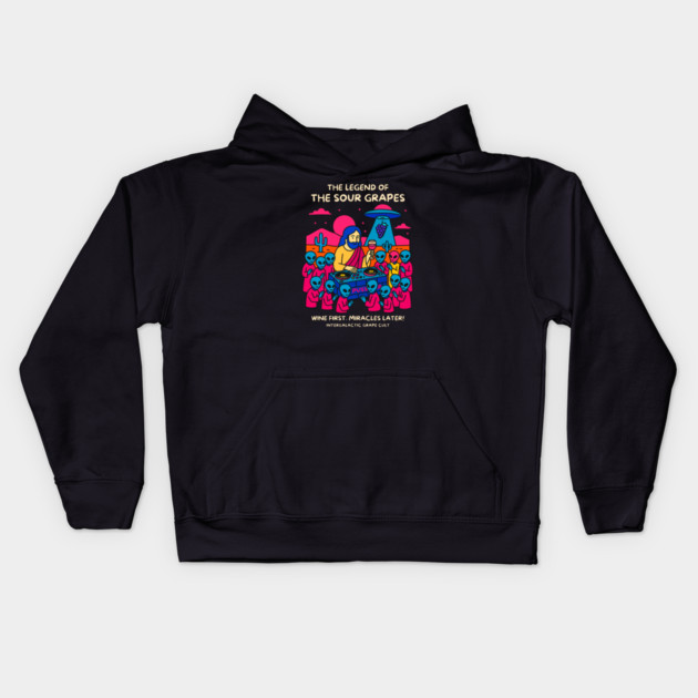THE LEGEND OF THE SOUR GRAPES Kids Hoodie by Fabrik