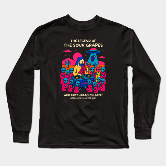 THE LEGEND OF THE SOUR GRAPES Long Sleeve T-Shirt by Fabrik