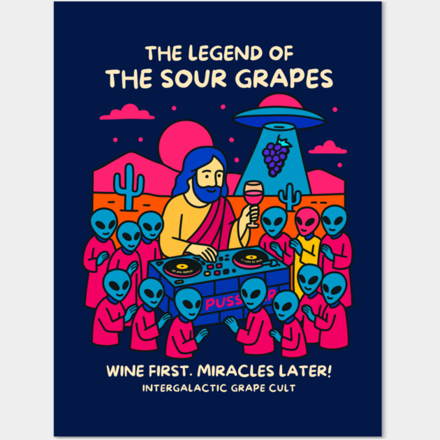 THE LEGEND OF THE SOUR GRAPES Wall Art by Fabrik