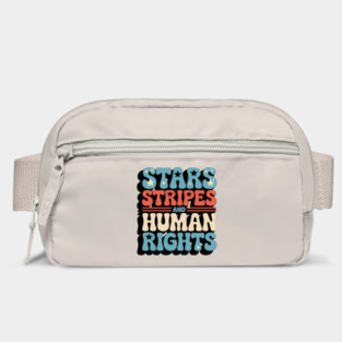Stars Stripes and Human Rights Retro Feminist Bag