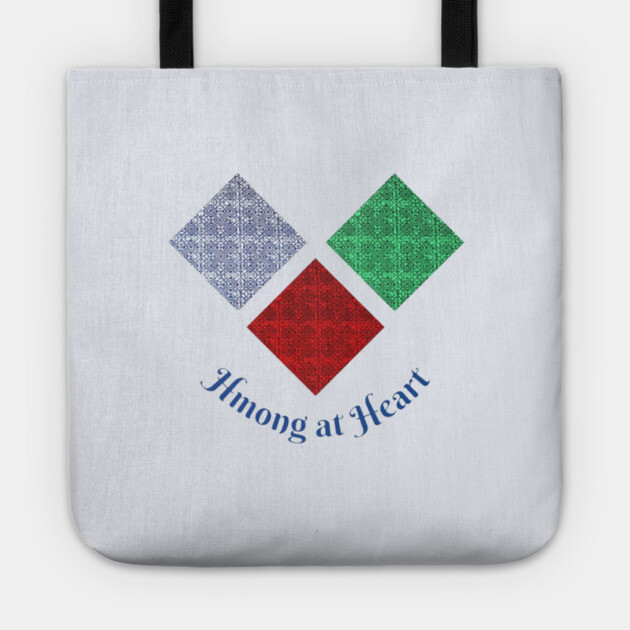Hmong at Heart – Colorful Tribal Diamond Pattern Tote by Pimcolle