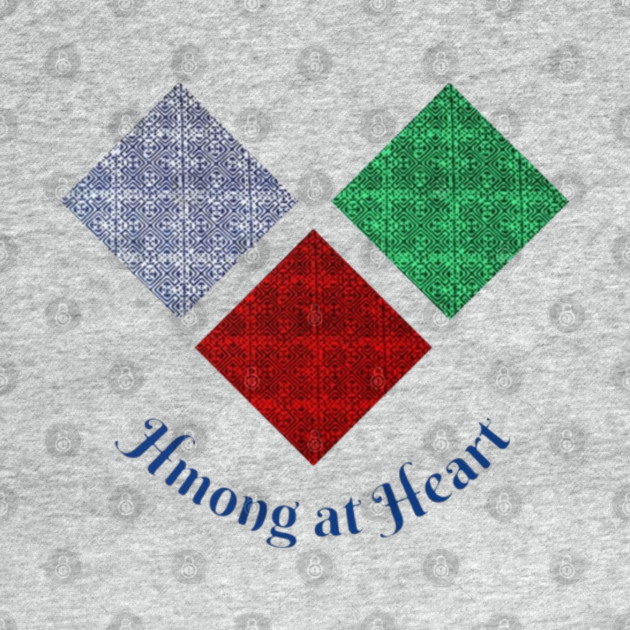 Hmong at Heart – Colorful Tribal Diamond Pattern by Pimcolle