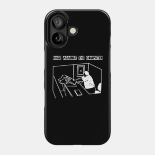 Rage Against the Computer Tee – Office Meltdown Meme | Tech Rage Series Phone Case
