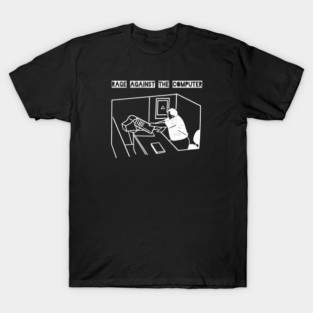 Rage Against the Computer Tee – Office Meltdown Meme | Tech Rage Series T-Shirt