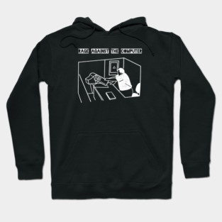 Rage Against the Computer Tee – Office Meltdown Meme | Tech Rage Series Hoodie