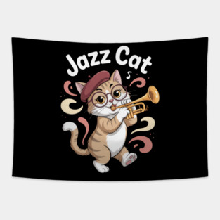 Jazz Cat Tapestry