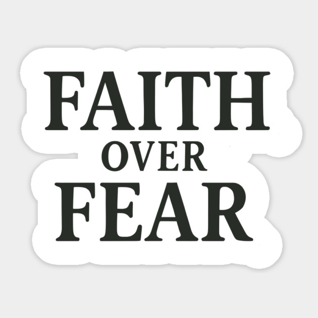 Faith Over Fear Christian Gift Magnet by Joseph41