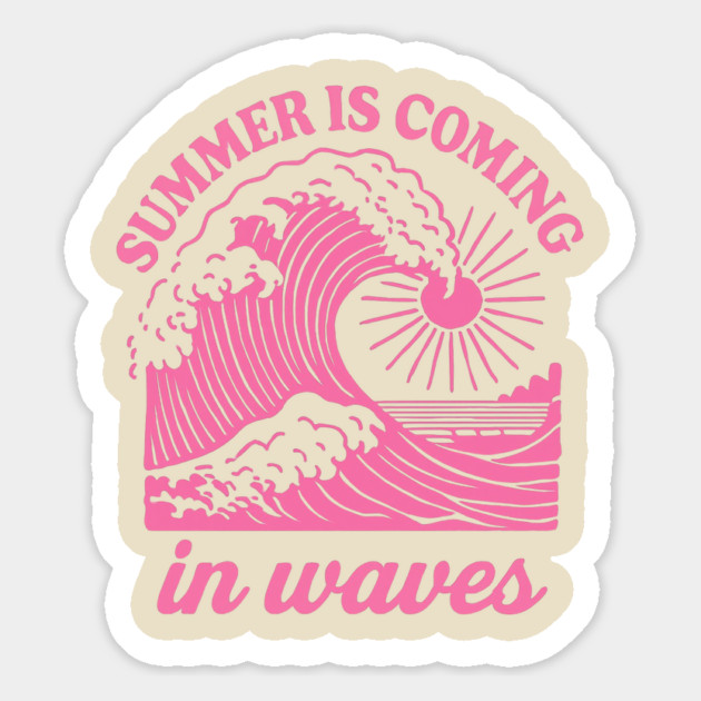 Summer coming in waves Magnet by TurnEffect