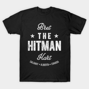 Bret Hart The Hitman Hart Vintage Fight Type T-Shirt