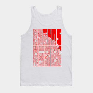 Buenos Aires, Argentina City Map Typography - Oriental Tank Top