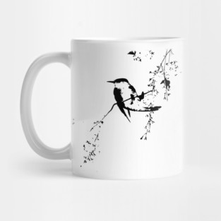 Japanese painting silhouette Mug