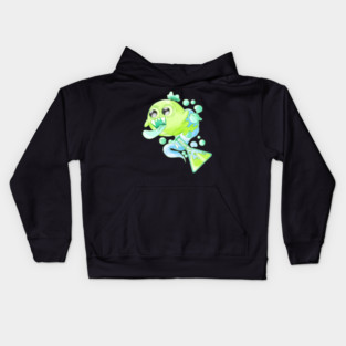 Mutant Fish in Lab Flask Kids Hoodie