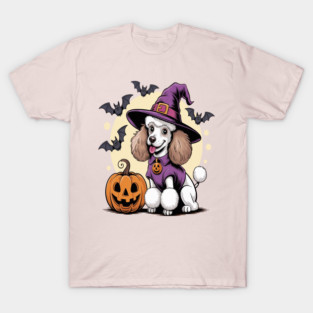 Poodle Pumpkin Poodle  Dog Halloween T-Shirt