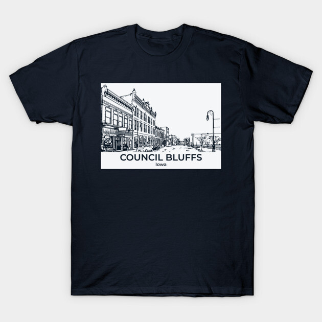 Council Bluffs - Iowa T-Shirt by Lakeric