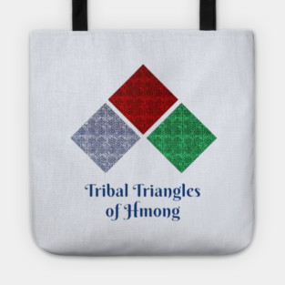 Tribal Triangles of Hmong – Geometric Heritage Art Tote