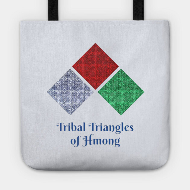 Tribal Triangles of Hmong – Geometric Heritage Art Tote by Pimcolle