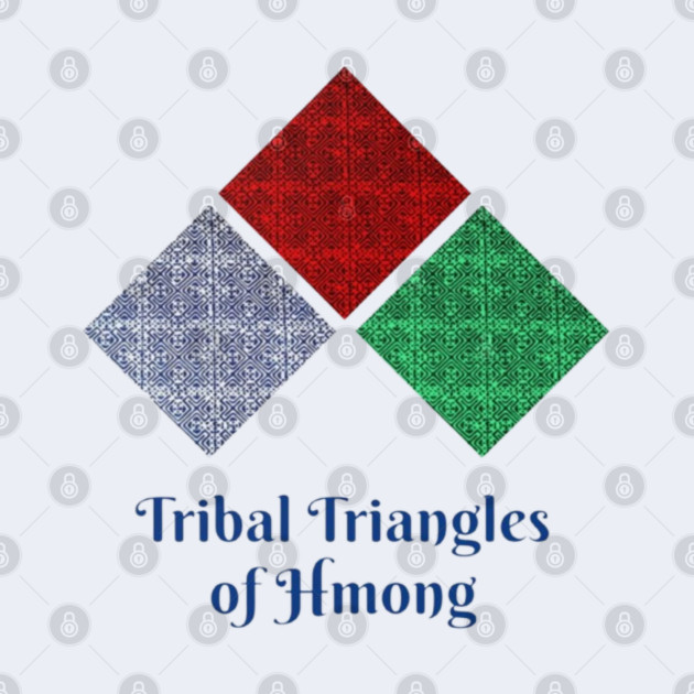 Tribal Triangles of Hmong – Geometric Heritage Art by Pimcolle
