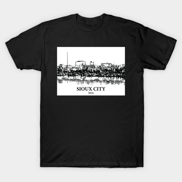 Sioux City - Iowa T-Shirt by Lakeric