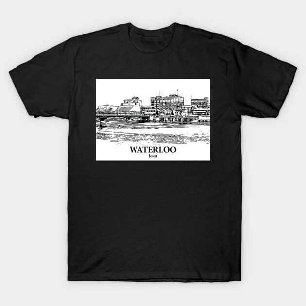 Waterloo - Iowa T-Shirt by Lakeric