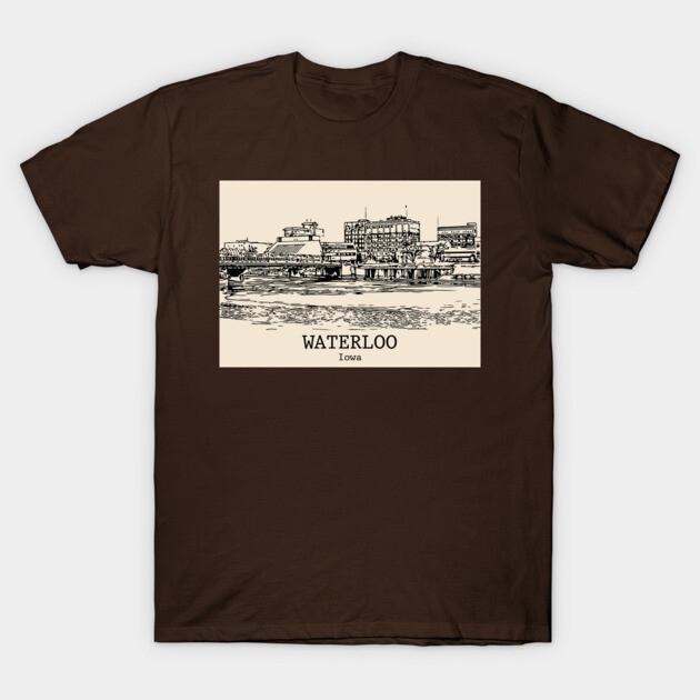 Waterloo - Iowa T-Shirt by Lakeric