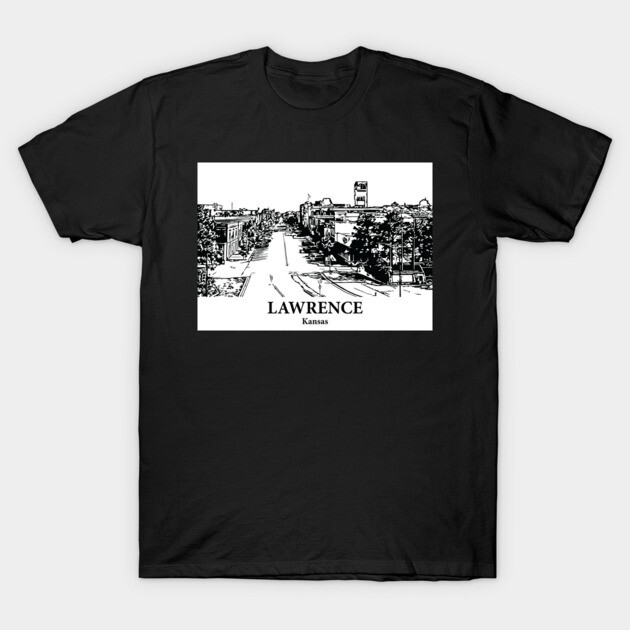 Lawrence - Kansas T-Shirt by Lakeric