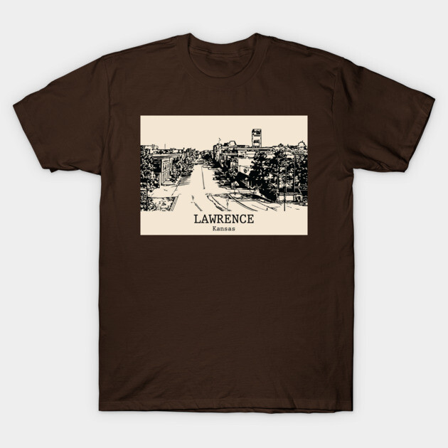 Lawrence - Kansas T-Shirt by Lakeric