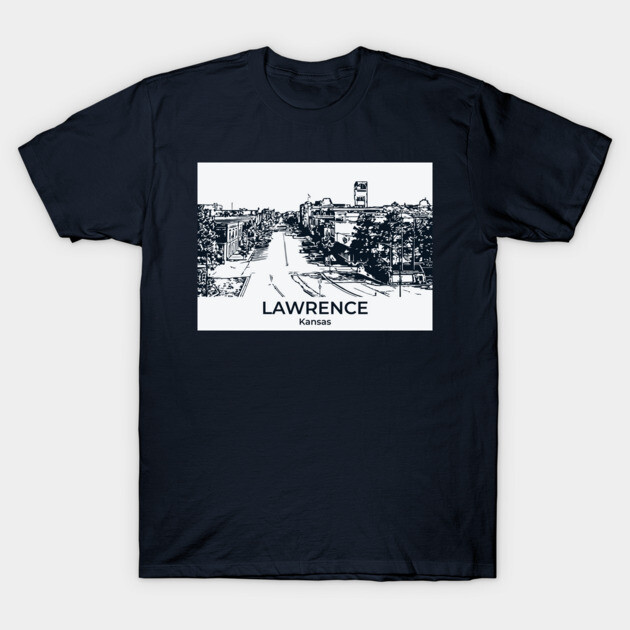 Lawrence - Kansas T-Shirt by Lakeric