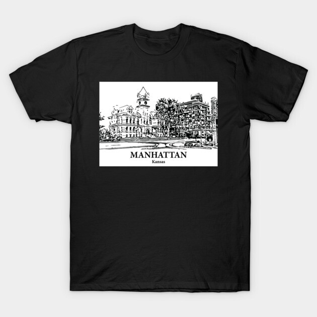 Manhattan - Kansas T-Shirt by Lakeric