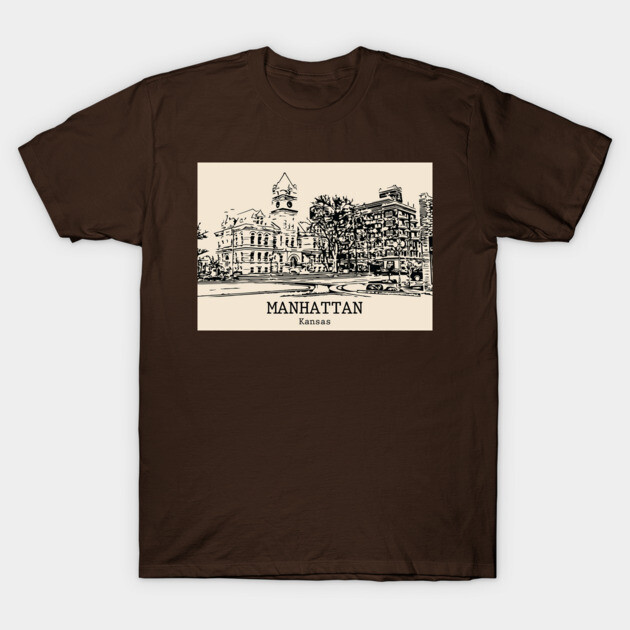 Manhattan - Kansas T-Shirt by Lakeric