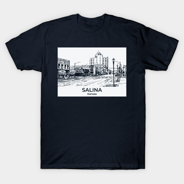 Salina - Kansas T-Shirt by Lakeric