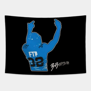 No Fear Left – Brian Branch 'FTP' Lions Statement Tapestry