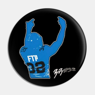 No Fear Left – Brian Branch 'FTP' Lions Statement Pin