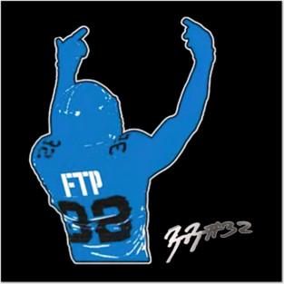 No Fear Left – Brian Branch 'FTP' Lions Statement Posters and Art