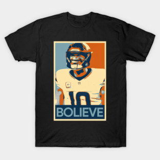 Bo Nix Bolieve – Hope-Fueled Broncos Poster Statement T-Shirt