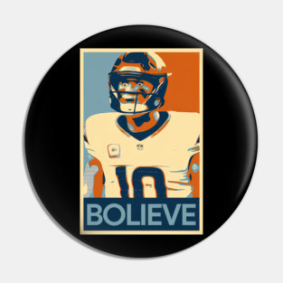 Bo Nix Bolieve – Hope-Fueled Broncos Poster Statement Pin