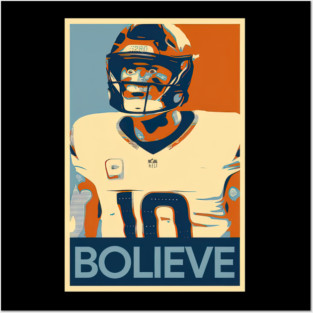 Bo Nix Bolieve – Hope-Fueled Broncos Poster Statement Posters and Art