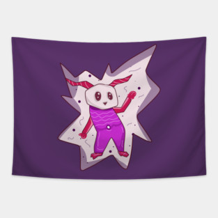 Alien Bunny in a Portal Tapestry