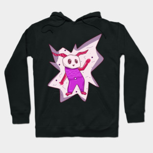 Alien Bunny in a Portal Hoodie