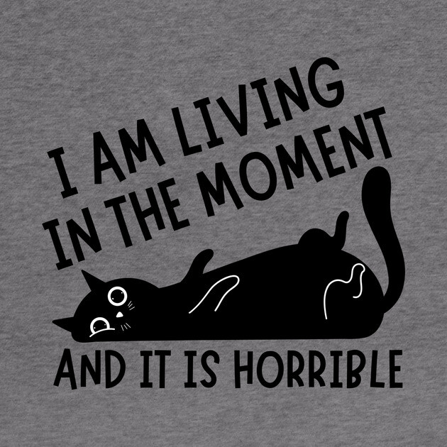 I Am Living in The Moment and It is Horrible Cat by The WYLD Tribe