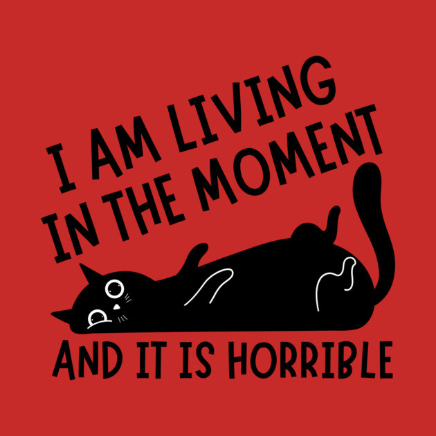I Am Living in The Moment and It is Horrible Cat by The WYLD Tribe