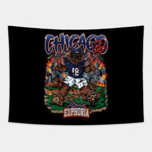 Chicago Football Iconic Tapestry