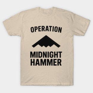 4th of July Stealth Bomber  – Operation Midnight Hammer Patriotic American Flag Design T-Shirt